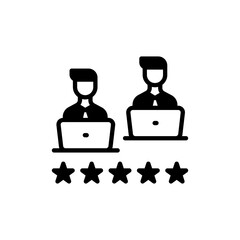 Job Evaluation icon in vector. Logotype
