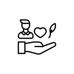 Humanity icon in vector. Logotype