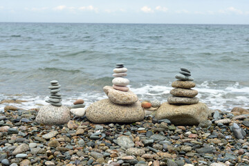 stones and sea