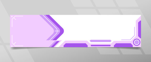 Futuristic Purple Banner Design