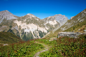 Obraz premium Mountain landscape in French alps