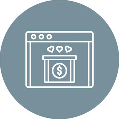 Online Donation Icon
