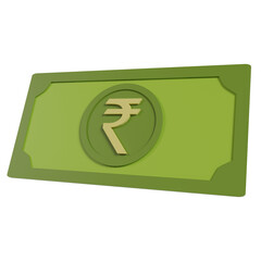 Indian rupee 3d icon