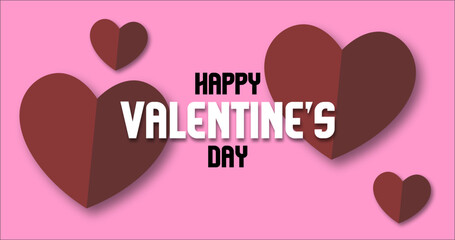 Happy Valentine's day design art background