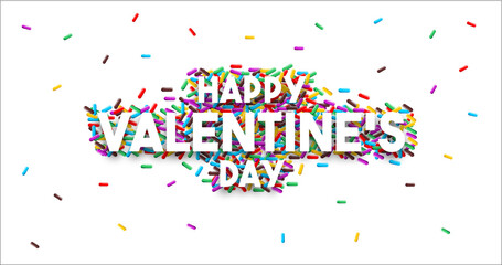 Happy Valentine's day design art background