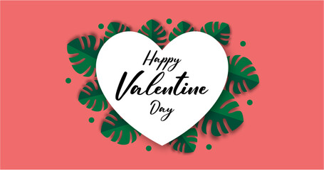 Happy Valentine's day design art background