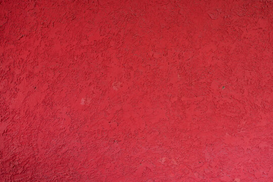 Abstract red wall texture and background. Red concrete wall. Free space