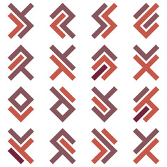 Obraz premium Asemic Glyph writing hieroglyph imitation abstract illustration