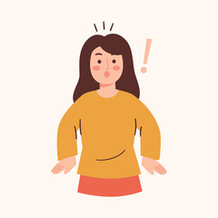 Shocked Woman illustration