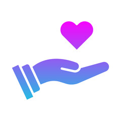 Hand With Heart Icon