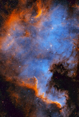 Obraz na płótnie Canvas North America nebula also known as NGC 7000 in the Cygnus constellation. Taken with my telescope.