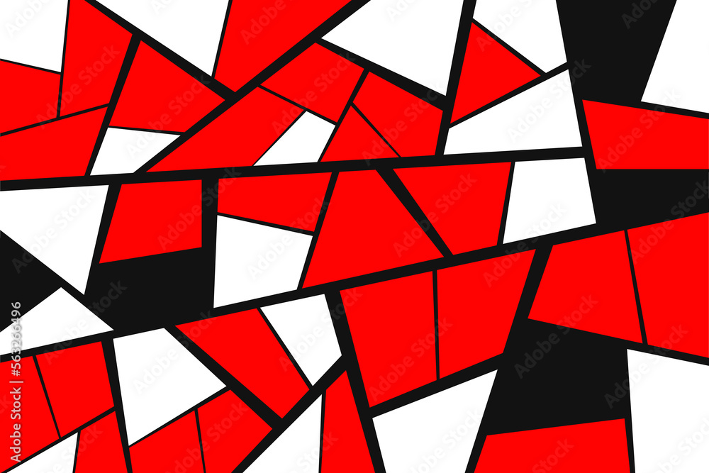 Aufkleber abstract vector color background consisting of different geometric shapes.