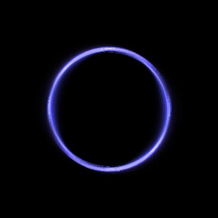 Abstract bright multicolor circular light line isolated and easy editable for web design and vector illustration.