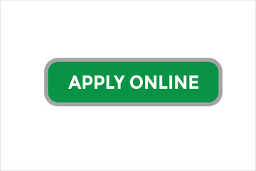 Apply online button web banner templates. Vector Illustration
