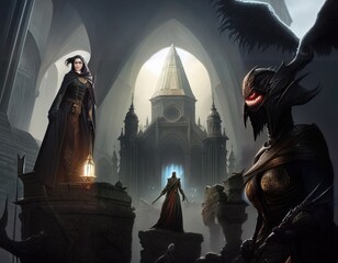 The Corcerer Reached The Ancient Temple Artwork