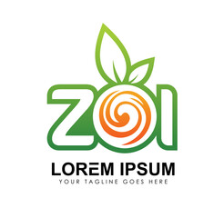 ZOI Monogram Initial Logo vector icon