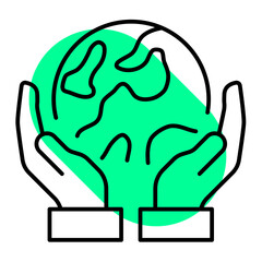 Earth world environment ecology icon