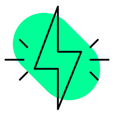 Electricity symbol energy icon