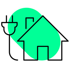 House eco energy ecology icon