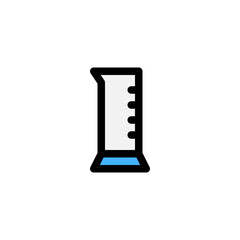 graduated cylinder icon