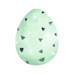 Easter egg. Spring holiday. Happy easter eggs. Watercolor Illustration.