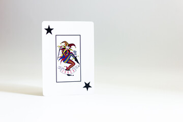 playing cards on white