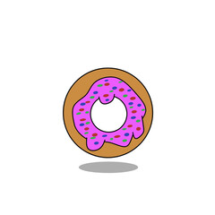 delicious donut vector illustration image