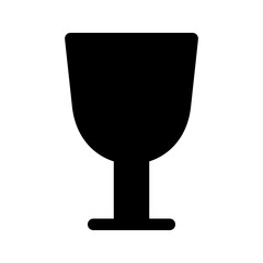 Goblet Glass Icon Vector Symbol Design Illustration