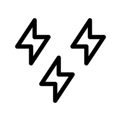 Thunder Lightning Icon Vector Symbol Design Illustration