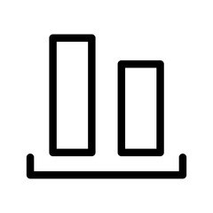 Bar Chart Icon Vector Symbol Design Illustration
