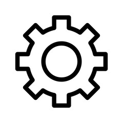 Gear Icon Vector Symbol Design Illustration