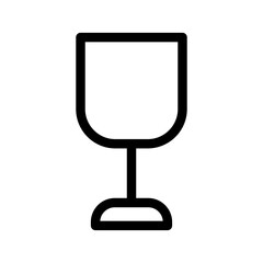 Drinking Glass Icon Vector Symbol Design Illustration