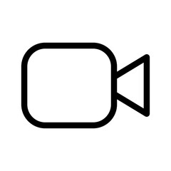 Video Camera Icon Vector Symbol Design Illustration