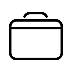 Briefcase Icon Vector Symbol Design Illustration