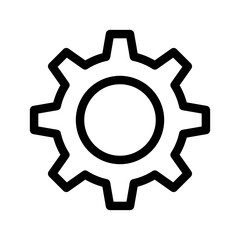 Cogwheel Icon Vector Symbol Design Illustration