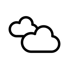 Clouds Icon Vector Symbol Design Illustration