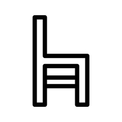 Fototapeta premium Chair Icon Vector Symbol Design Illustration