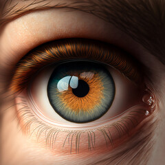 Fototapeta premium eye of the person Create by Generative AI