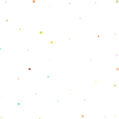 colorful confetti seamless decor vector pattern