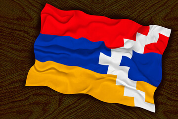 National flag  of Artsakh. Background  with flag  of Artsakh