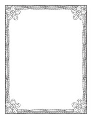 Borders and frames, Borders, Borders frame, Flower borders, Floral borders vector, Frame
