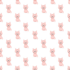 Obraz premium seamless pattern with cats