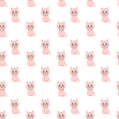 seamless pattern with cats