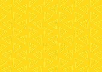 Nachos pattern background. Mexican food nachos pattern. Nice spanish fastfood texture for textile, wallpaper, background, cover, banner, bar and cafe menu design
