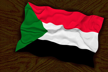 National flag  of Sudan. Background  with flag  of Sudan