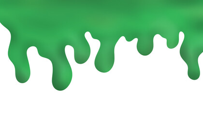 Green Paint Drops