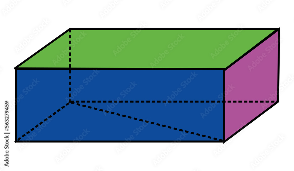 Poster rectangle that forms a block with attractive colors. suitable for use as an illustration for learnin