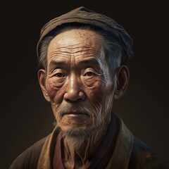 Japanese Man Portrait-Working Man Portrait