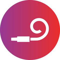 Party Blower Icon Style