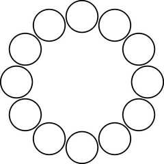 Title Mandala decorative round ornament. Can be used for greeting card, phone case print, etc. Hand drawn background, vector isolated on white.